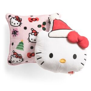 Hello Kitty 2pc Holiday Pillow Set 🎄🎀
